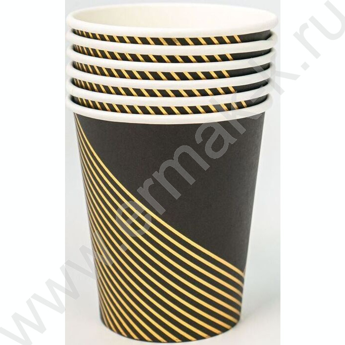 Стаканы бумажные 250мл/6шт Геометрия | Фото 2
