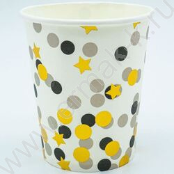 Стаканы бумажные 250мл/6шт Конфетти | Фото 1