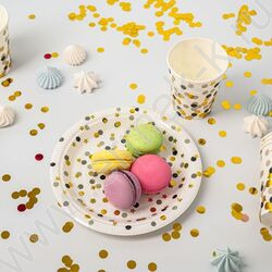 Стаканы бумажные 250мл/6шт Конфетти | Фото 3