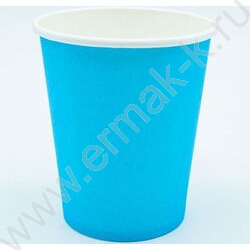 Стаканы бумажные 250мл/6шт Пастель голубой | Фото 1
