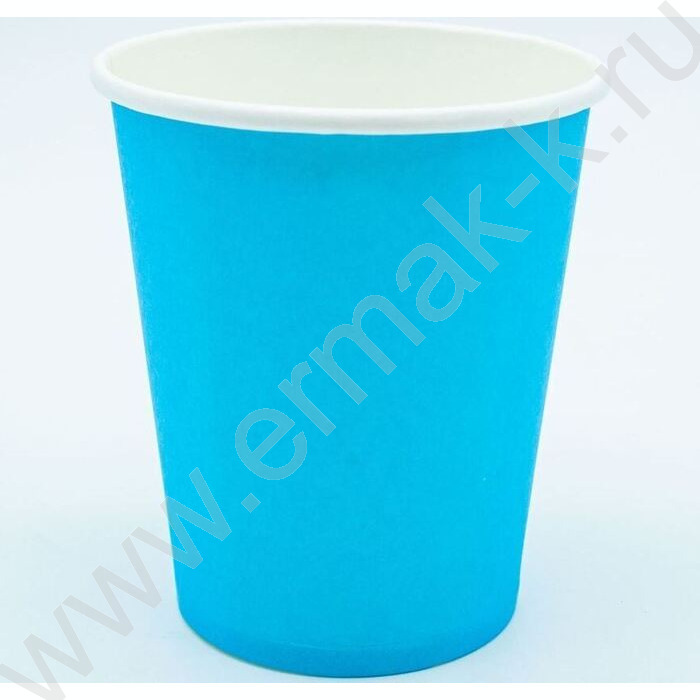 Стаканы бумажные 250мл/6шт Пастель голубой | Фото 1