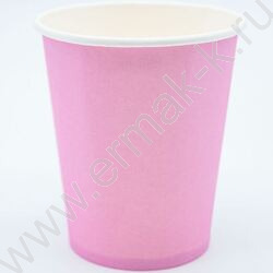 Стаканы бумажные 250мл/6шт Пастель розовый | Фото 1