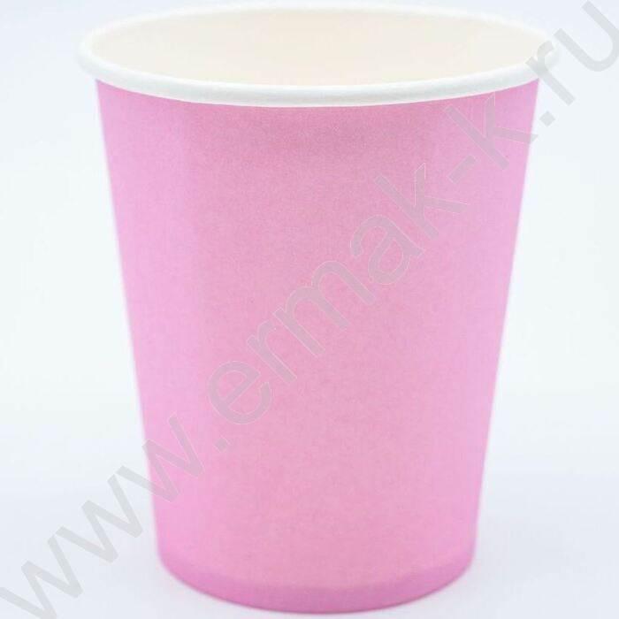 Стаканы бумажные 250мл/6шт Пастель розовый | Фото 1