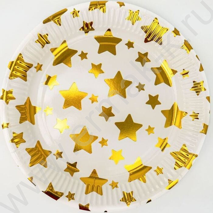 Тарелка бумажная 23см/6шт Звездная вечеринка | Фото 1