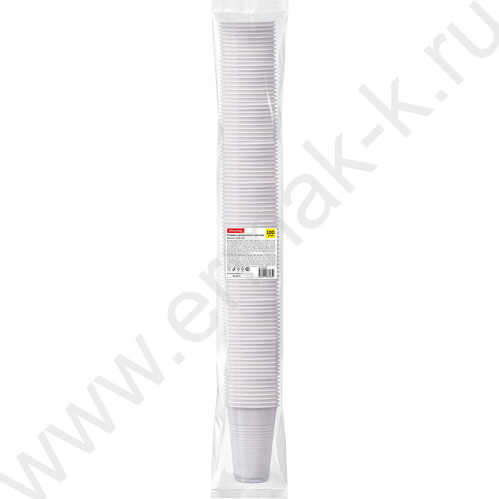 Стакан одноразовый Премиум для хол/гор., 0,2л, белый, ПП /упаковка - 100шт | Фото 2