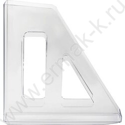 Лоток вертикальный литой "Актив" /прозрачный /ширина 70мм | Фото 2