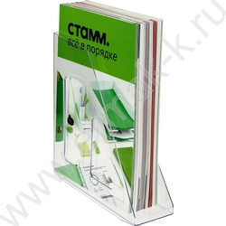 Лоток вертикальный литой "Актив" /прозрачный /ширина 70мм | Фото 3