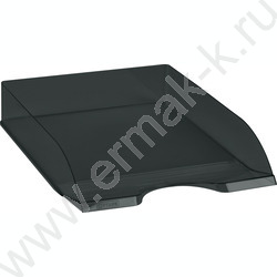 Лоток горизонтальный литой "Дельта" /тонированный черный | Фото 1