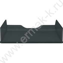 Лоток горизонтальный литой "Дельта" /тонированный черный | Фото 4