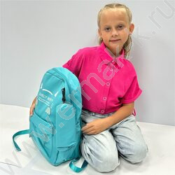 Рюкзак 43*30*13 "Lovely miffy" /1отд. 1 карман, пенал /бирюзовый | Фото 4
