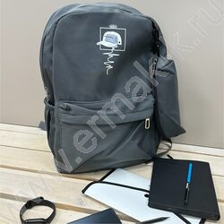 Рюкзак 43*30*13  /1отд. 1 карман, пенал /серый | Фото 4