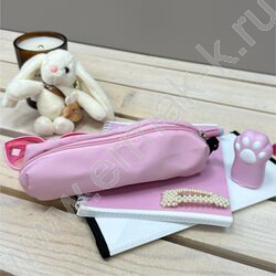 Рюкзак 43*30*13  "Аниме" /1отд. 1 карман, пенал /розовый - пудровый | Фото 8