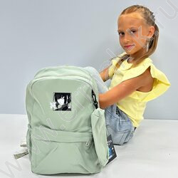 Рюкзак 43*30*13  "Аниме" /1отд. 1 карман, пенал /оливковый | Фото 4