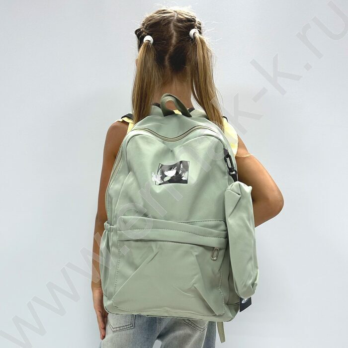 Рюкзак 43*30*13  "Аниме" /1отд. 1 карман, пенал /оливковый | Фото 6