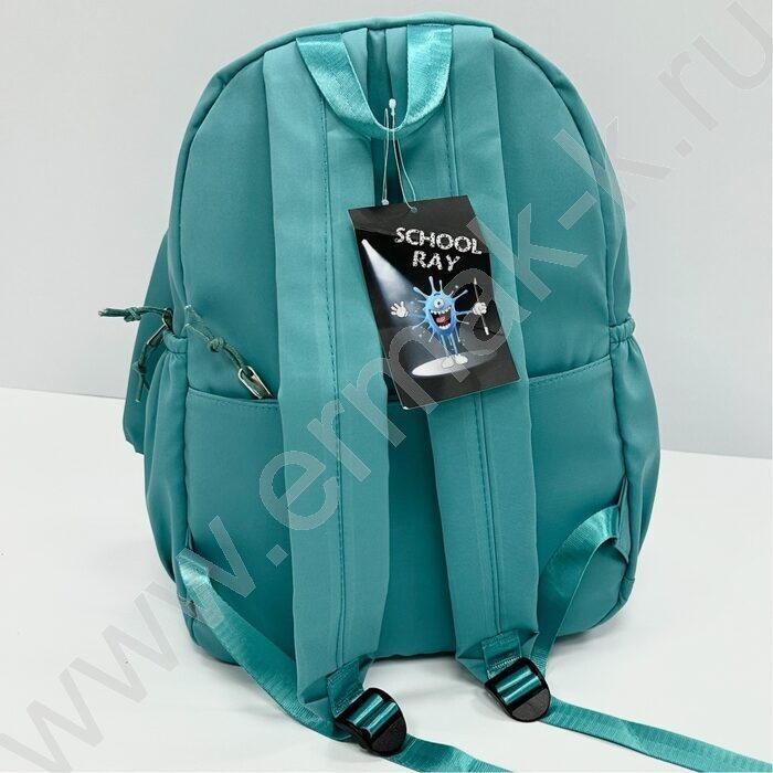 Рюкзак 40*30*13  "Котик" /1отд. 1 карман, пенал, брелок /бирюзовый | Фото 3