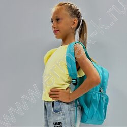 Рюкзак 40*30*13  "Котик" /1отд. 1 карман, пенал, брелок /бирюзовый | Фото 6