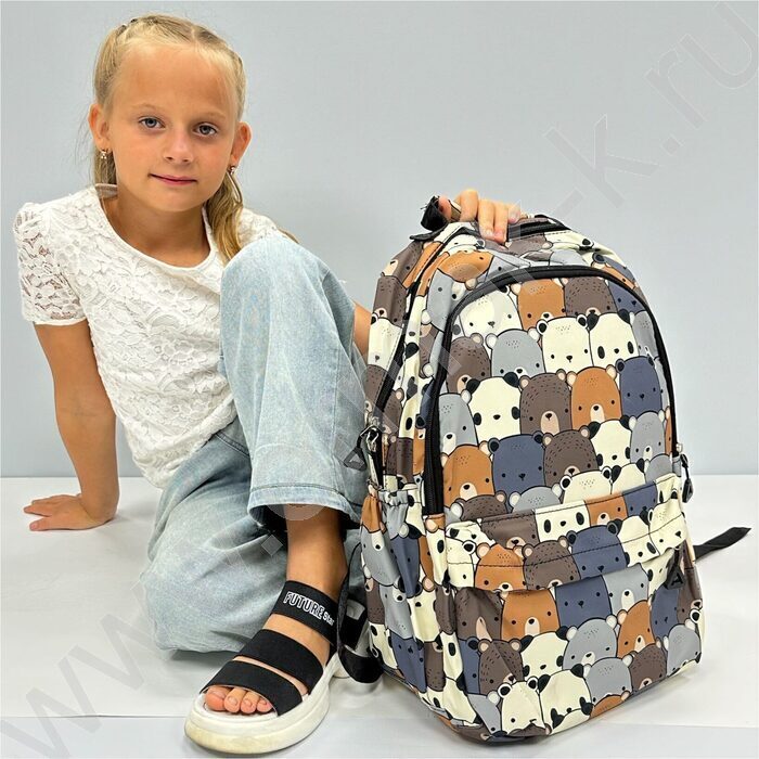 Рюкзак 44*30*13  "Медведи" /2отд. 1карман | Фото 4