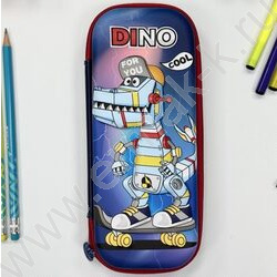 Пенал б/наполн. 1молния "Dino" 3D /пластик EVA /ассорти | Фото 4