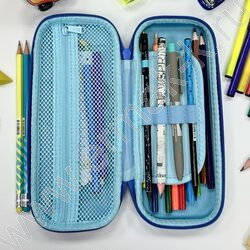 Пенал б/наполн. 1молния "ROBOT" 3D /пластик EVA /ассорти | Фото 3