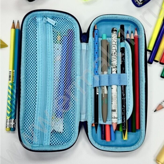 Пенал б/наполн. 1молния "ROBOT" 3D /пластик EVA /ассорти | Фото 6