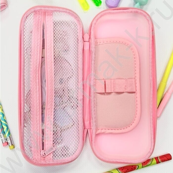 Пенал б/наполн. 1молния "Sweet" 3D /ткань PVC /ассорти | Фото 5