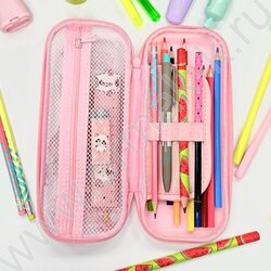 Пенал б/наполн. 1молния "Sweet" 3D /ткань PVC /ассорти | Фото 6