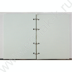 Тетрадь  80л клетка/кольца "Black&White" со смен.блоком | Фото 2