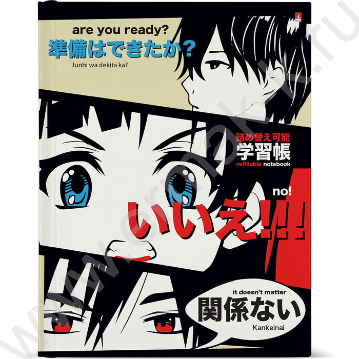 Тетрадь  80л клетка/кольца "Manga.Anime" со смен.блоком | Фото 1