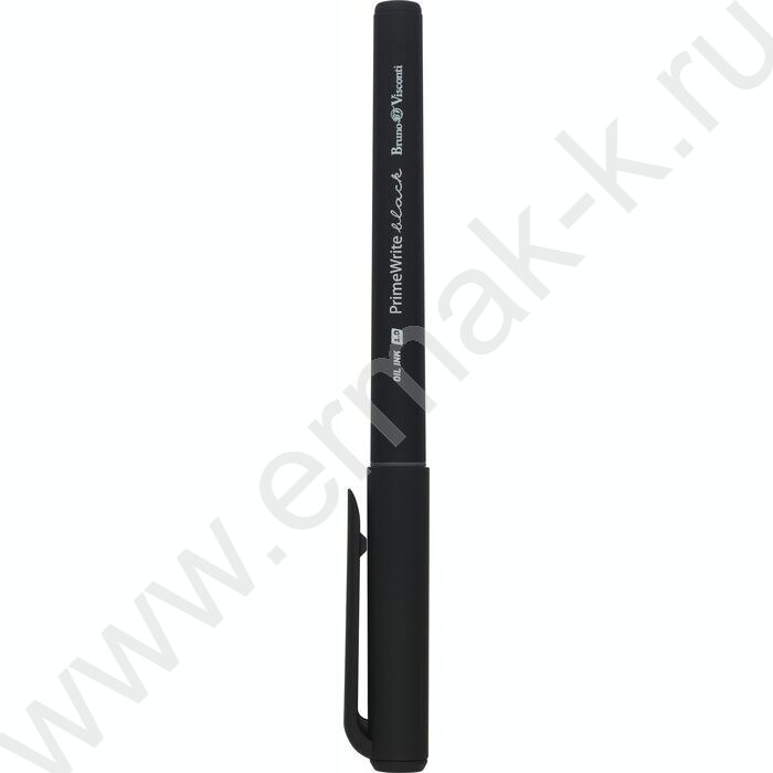 Ручка шар на масл.основе 1,0мм синяя PrimeWrite. Basic. Black | Фото 2