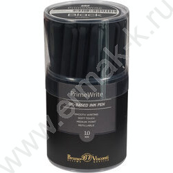 Ручка шар на масл.основе 1,0мм синяя PrimeWrite. Basic. Black | Фото 5