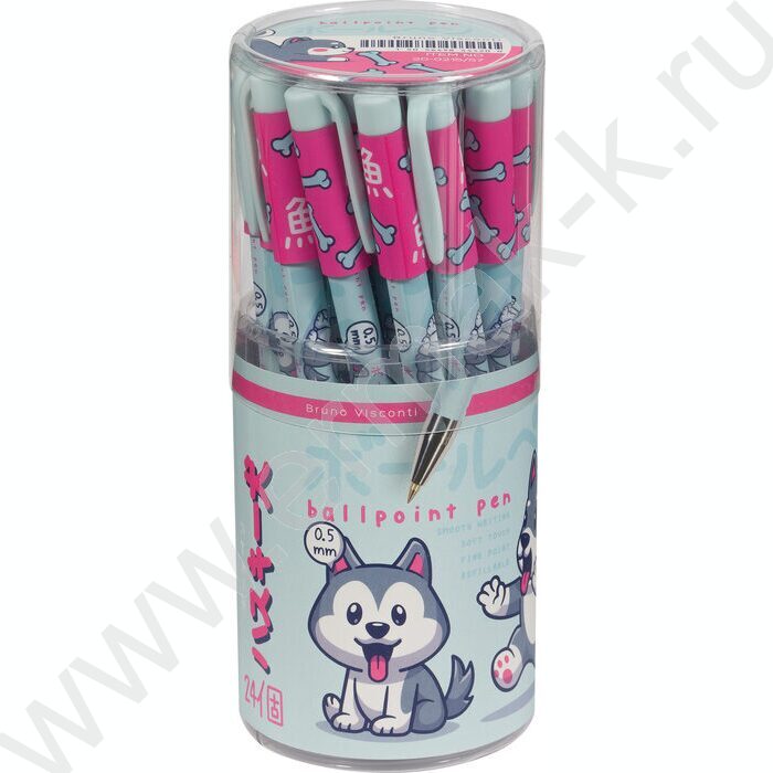 Ручка шар HappyWrite.KAWAII ANIMALS.Щеночек 0,5мм | Фото 5