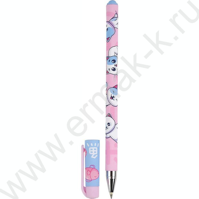 Ручка шар HappyWrite.KAWAII ANIMALS.Котенок 0,5мм | Фото 1