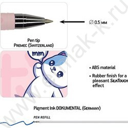 Ручка шар HappyWrite.KAWAII ANIMALS.Котенок 0,5мм | Фото 4