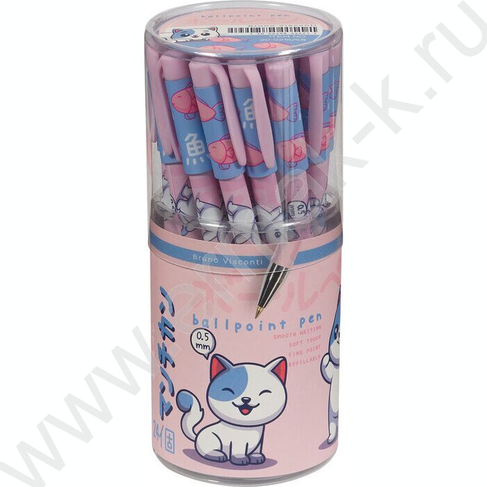 Ручка шар HappyWrite.KAWAII ANIMALS.Котенок 0,5мм | Фото 6