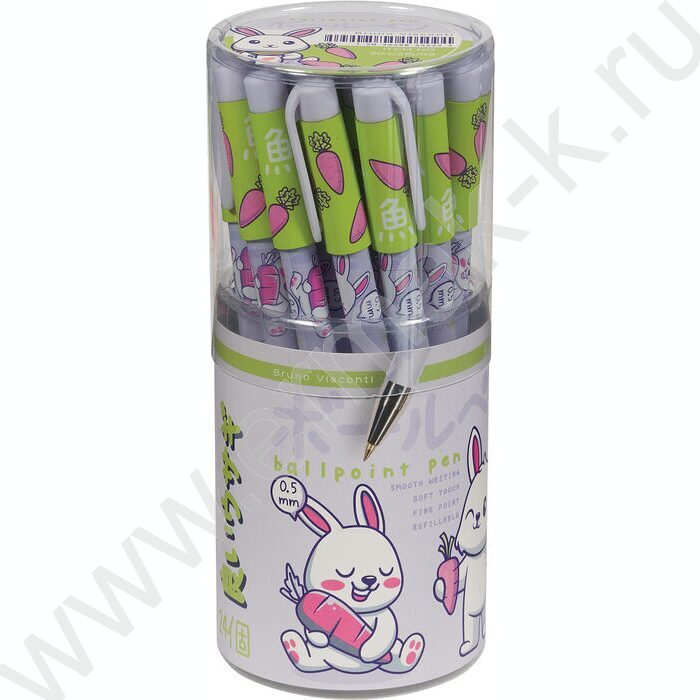Ручка шар HappyWrite.KAWAII ANIMALS.Зайчик 0,5мм | Фото 6
