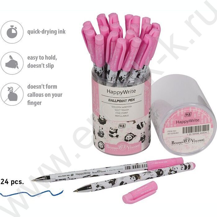 Ручка шар HappyWrite.Панды 0,5мм | Фото 4