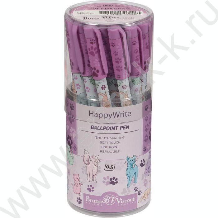Ручка шар HappyWrite.Кошки 0,5мм | Фото 5