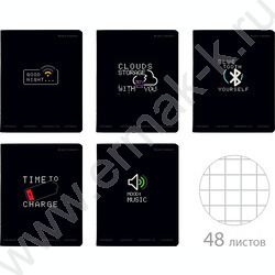 Тетрадь  48л клетка "Life interface" 5видов | Фото 1