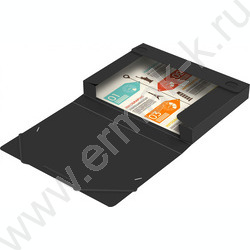 Папка-короб на резинках 40мм 0,7мм /черный | Фото 3