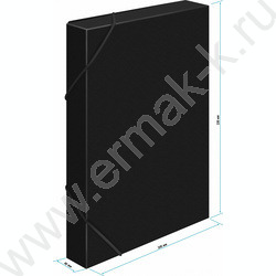 Папка-короб на резинках 40мм 0,7мм /черный | Фото 5