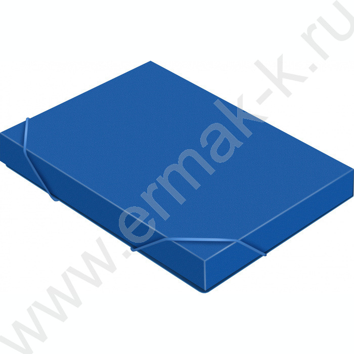 Папка-короб на резинках 40мм 0,7мм /синий | Фото 2