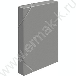 Папка-короб на резинках 40мм 0,7мм /серый | Фото 1