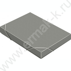 Папка-короб на резинках 40мм 0,7мм /серый | Фото 2