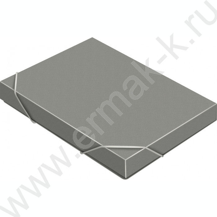 Папка-короб на резинках 40мм 0,7мм /серый | Фото 2