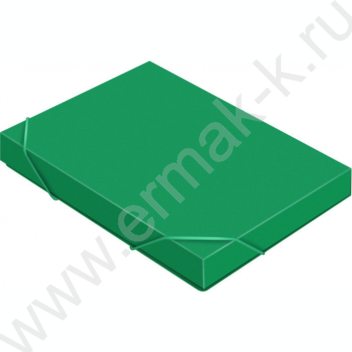 Папка-короб на резинках 40мм 0,7мм /зеленый | Фото 2