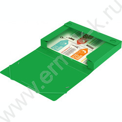 Папка-короб на резинках 40мм 0,7мм /зеленый | Фото 3
