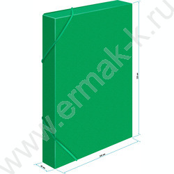 Папка-короб на резинках 40мм 0,7мм /зеленый | Фото 5