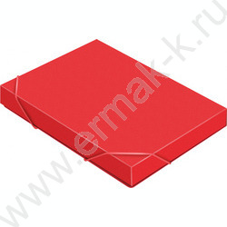 Папка-короб на резинках 40мм 0,7мм /красный | Фото 2