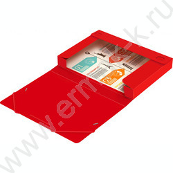 Папка-короб на резинках 40мм 0,7мм /красный | Фото 3