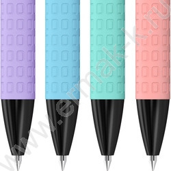 Ручка гелевая черная 0,5мм  "Instinct" /прорезиненный корпус /ассорти | Фото 2